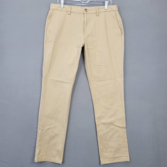 Old Navy Pants Old Navy Men Pants Size 34 Tan Stretch Khaki Classic